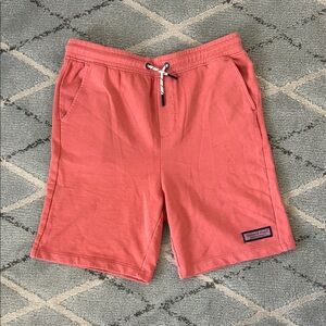 Vineyard Vines Coral Drawstring Lounge Shorts